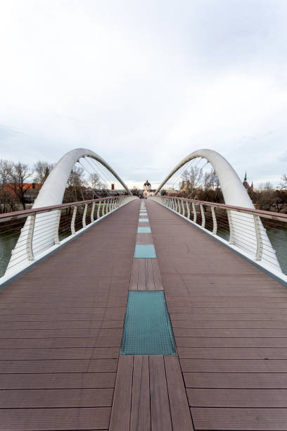istock Tiszavirag Bridge in Szolnok, Hungary 1204048209