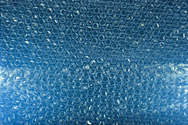 istock Packaging with air bubbles, cellophane film to air 1204048369