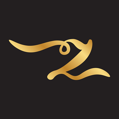 Script Z Images Gold Script Letter Z Stock Illustration - Download Image Now - Abstract ...