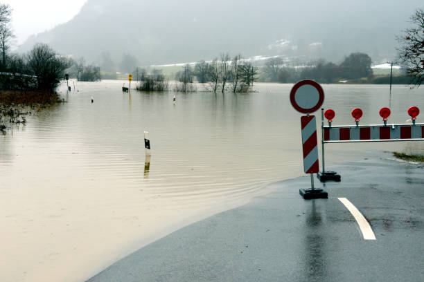 flood in mild winter because of snow melt