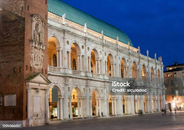 Vicenza Landmarks Stock Photo - Download Image Now - Vicenza, Basilica, Palladian
