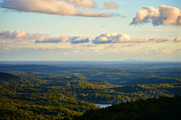 A view of the Atlanta Metro area from an overlook in the Appalachian Mountains.