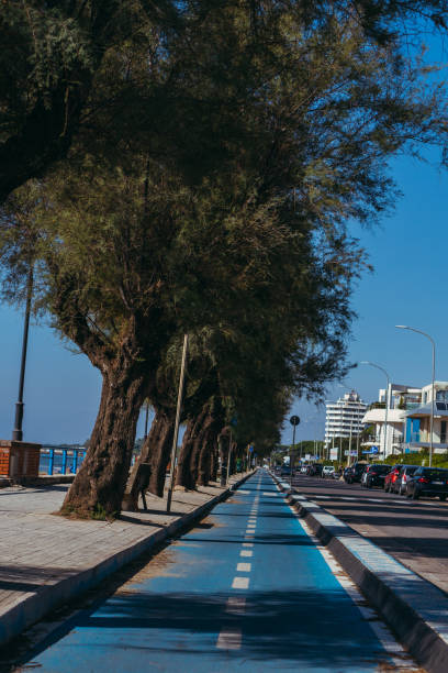 istock Cycle path. A bike path goes along the beach. Italy. Terracina. 1204070667