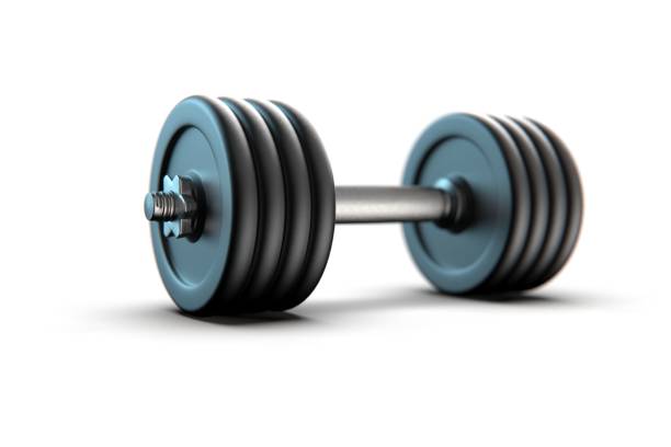 istock 3d Rendering Dumbbell isolated on White Background Stock Photo 1204082182