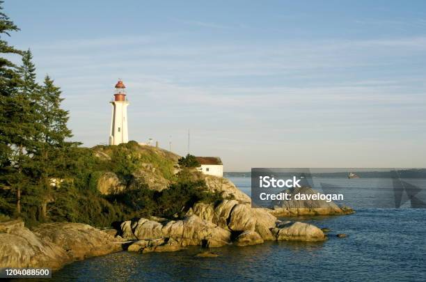 Point Atkinson Lighthouse Stock Photo - Download Image Now - Beacon, Building Exterior, Canada