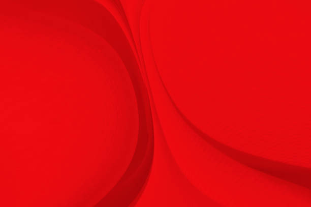 istock Red fabric sheets background or texture, abstract with waves, Soft focus cloth silk Red 1204097714