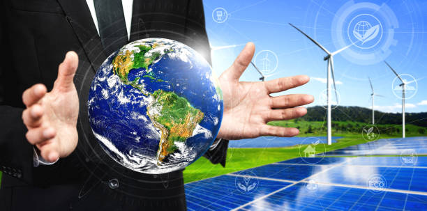 istock Concept of sustainability by alternative energy. 1204099624