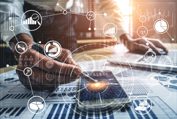 istock Big Data Technology for Business Finance Concept. 1204099686