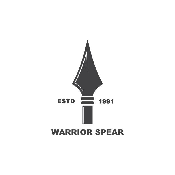 spear icon vector illustration design spear icon vector illustration design template spear stock illustrations