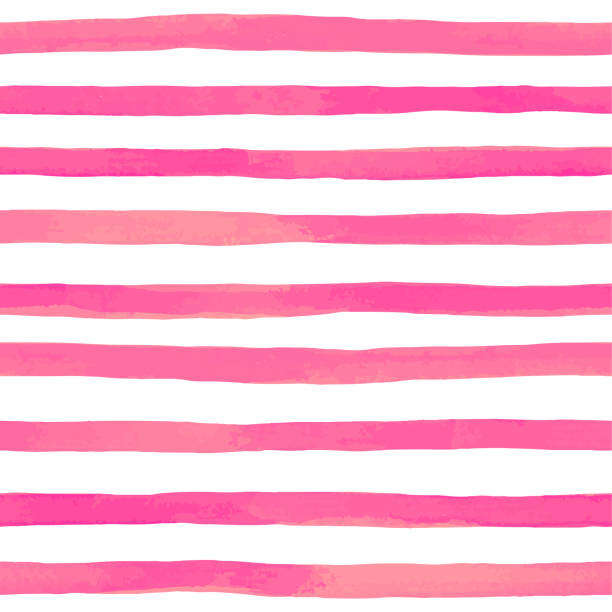 Beautiful seamless pattern with pink watercolor stripes. hand painted brush strokes, striped background. Vector illustration Beautiful seamless pattern with pink watercolor stripes. hand painted brush strokes, striped background. Vector illustration. wallpaper stripper stock illustrations