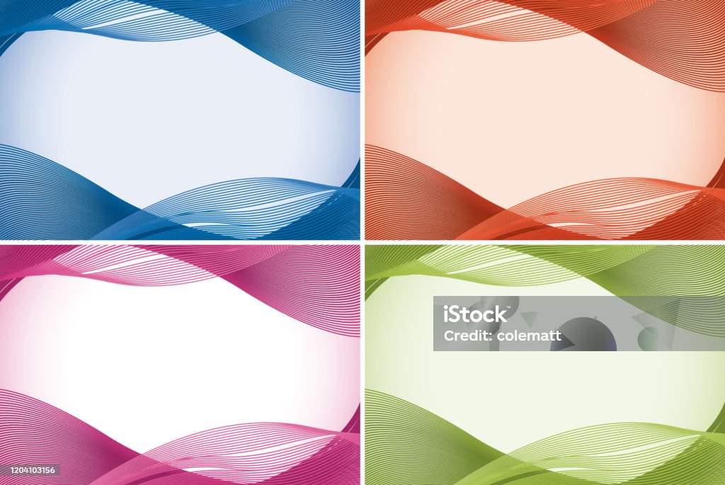 4 Color Layout Background Template In Four Colors Stock Illustration - Download Image ...