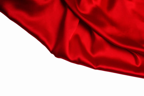 istock Red silk or satin luxury fabric texture can use as abstract background. 1204119480