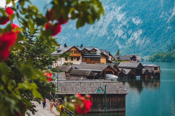 istock panoramic view of hallstatt city in austria 1204123059
