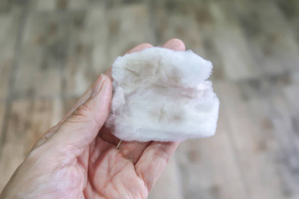 istock Used cotton pads removed dust from face 1204125853