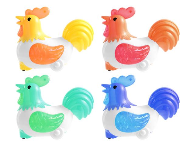 istock miniature toy chicken car isolated on white background 1204126567