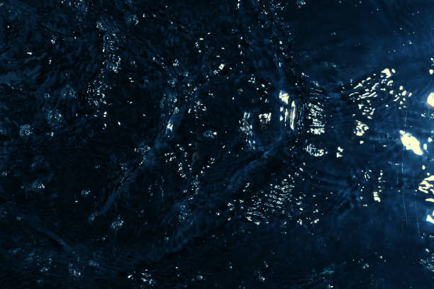 istock texture of water on black background, Water in night time 1204127706