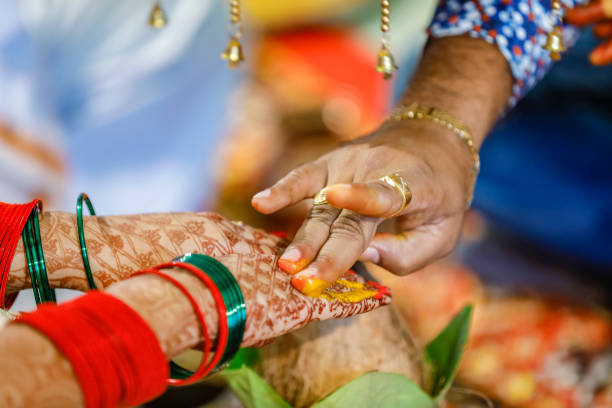 istock indian bridal hand with mehandi design 1204129989