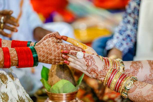 istock indian bridal hand with mehandi design 1204130331