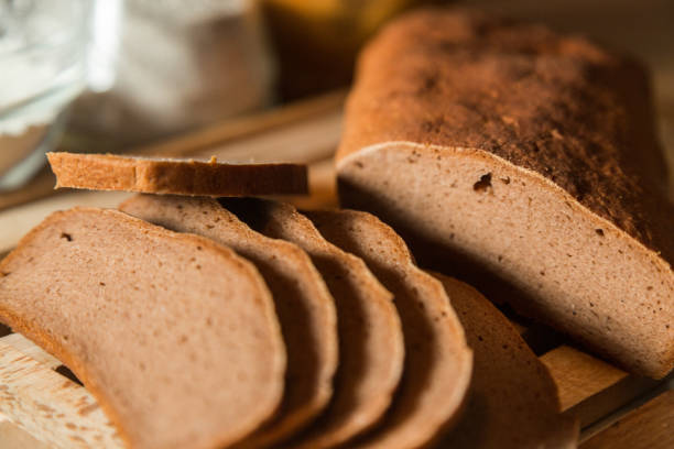 istock Gluten free buckwheat bread. 1204131546