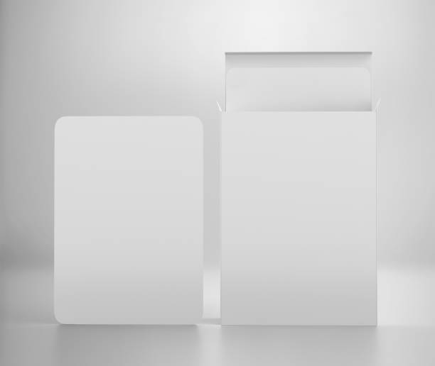 istock White Tarot or Playing Card with box Mockup, Poker card 3d rendering isolated on light gray background 1204134277