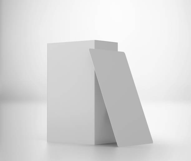 istock White Tarot or Playing Card with box Mockup, Poker card 3d rendering isolated on light gray background 1204134378