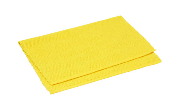 istock Yellow ribbed cotton placemat 1204134448