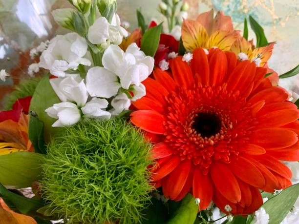istock Beautiful bouquet of bright flowers 1204135500