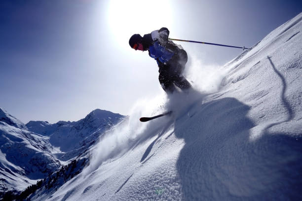 istock Extreme skiing in St. Anton, Austria 1204146973
