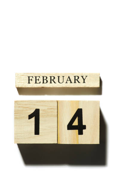 istock February 14 date calendar place on white with copy space 1204148523