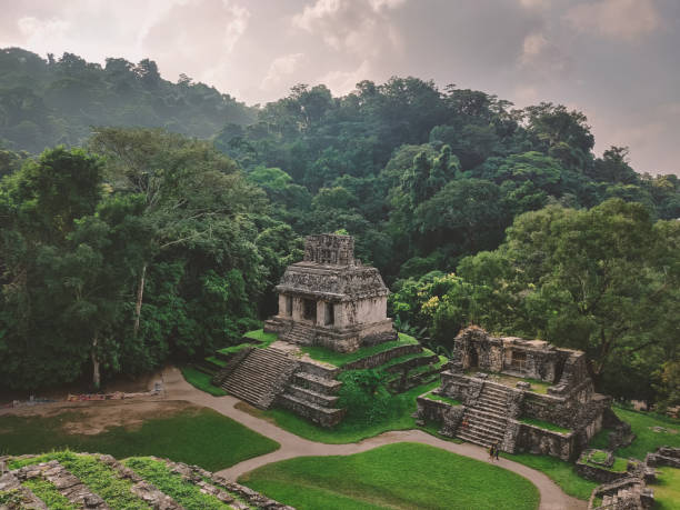 istock Mayan temple in Palenque, Mexico 1204153024