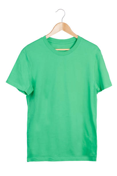 istock Green t-shirt on hanger 1204155398