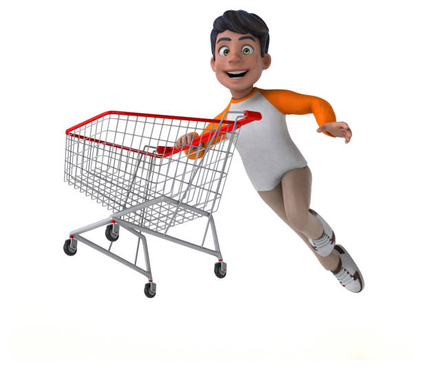 istock Fun 3D cartoon Asian teenager 1204157016