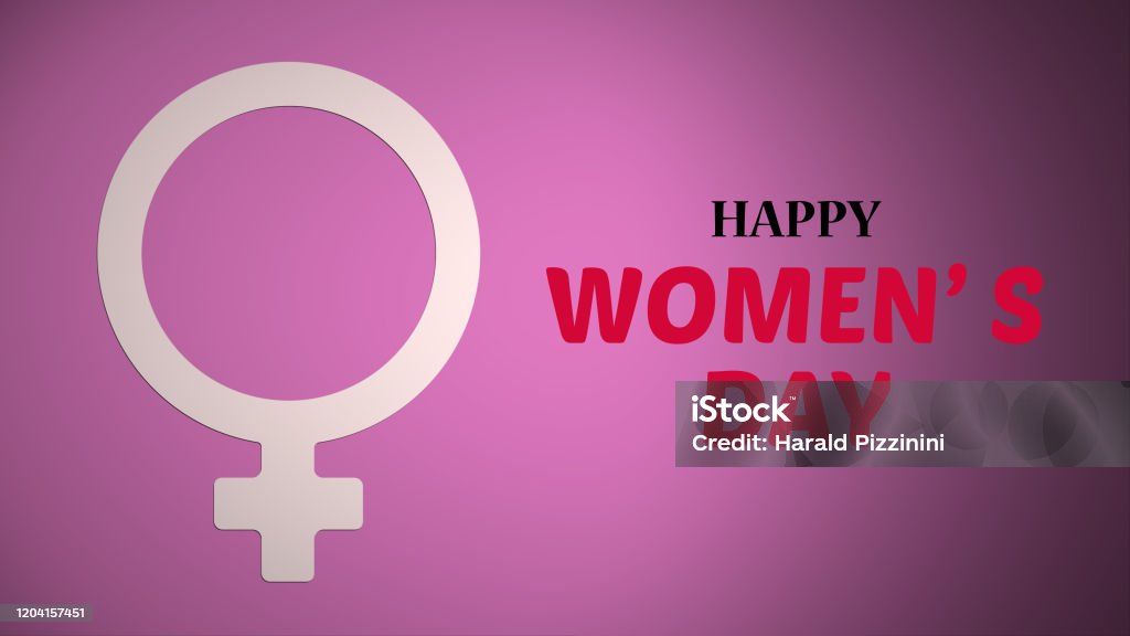 animation of the woman symbol, ideal footage for women's day Adult Stock Photo
