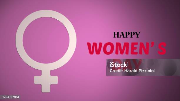 Animation Of The Woman Symbol Ideal Footage For Womens Day Stock Photo - Download Image Now