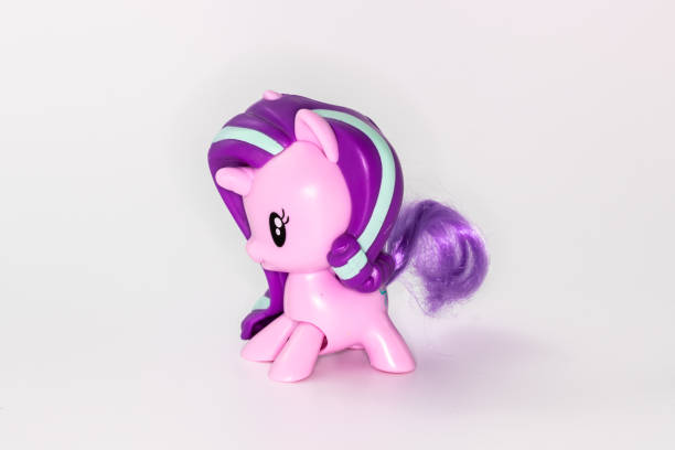 Pony horse unicorn toy on white background