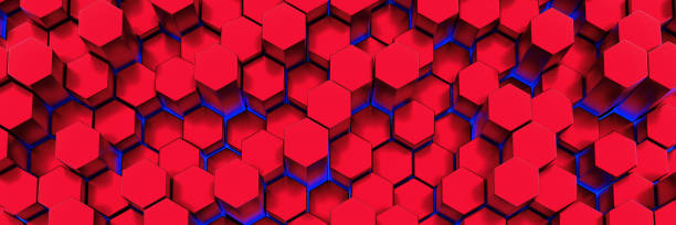 istock Chaotic Cubes Wall Background. Panorama with high resolution wallpaper. 3d Render Illustration 1204159456