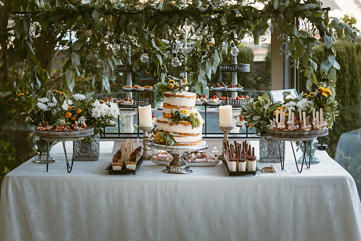 Wedding cake, Sweet table, wedding decor