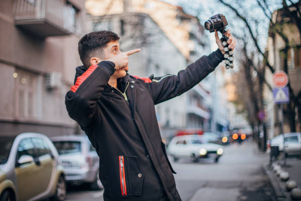 istock Teenage boy vlogging 1204162027