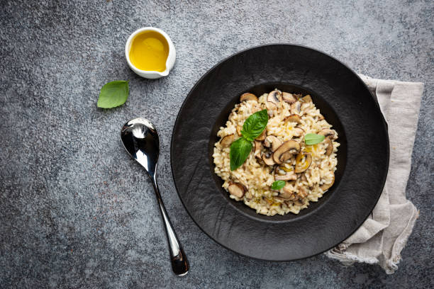 istock Risotto with mushrooms in a plate 1204162286