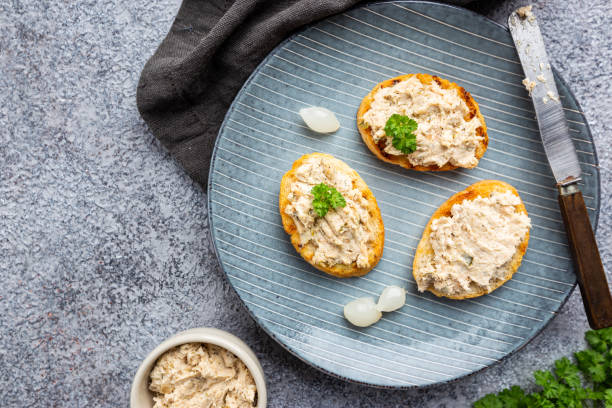istock Sandwiches with salmon pate 1204162372