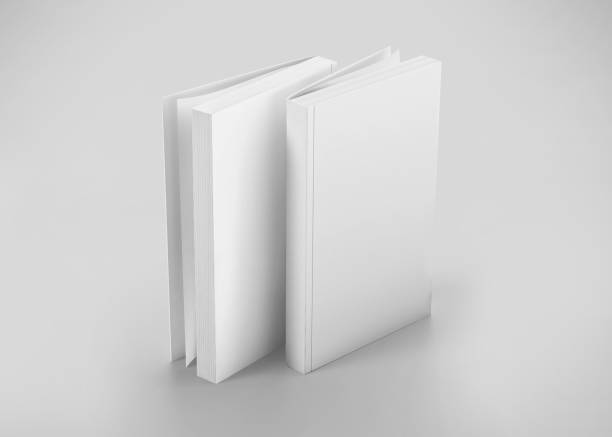 istock Blank White Soft Cover Book Mockup, 3d Rendering isolated on light background 1204165371