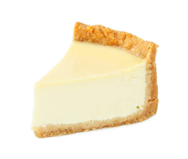 istock Classic New York cheesecake isolated on white 1204167266