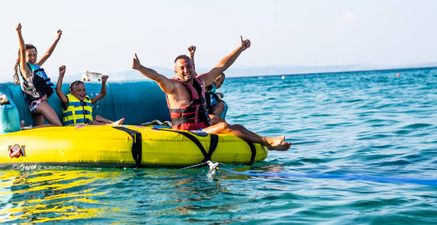 istock Happy family had a water ride 1204176522
