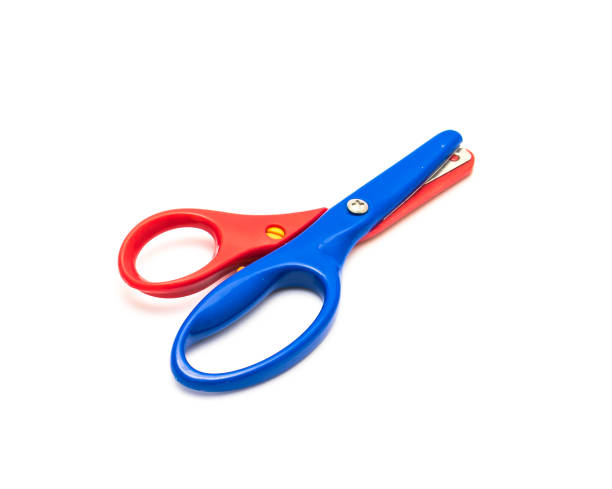 istock Studio shot preschool scissors for kids isolated on white 1204178974