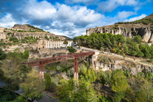 istock San Pablo Bridge and panoramic view of Cuenca, Spain. 1204183428