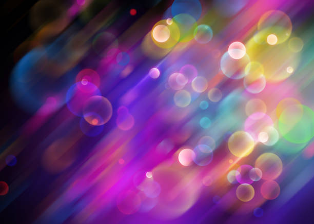 istock abstract festive background with neon bokeh lights, glowing lines, vibrant multicolor wallpaper, copy space 1204189622