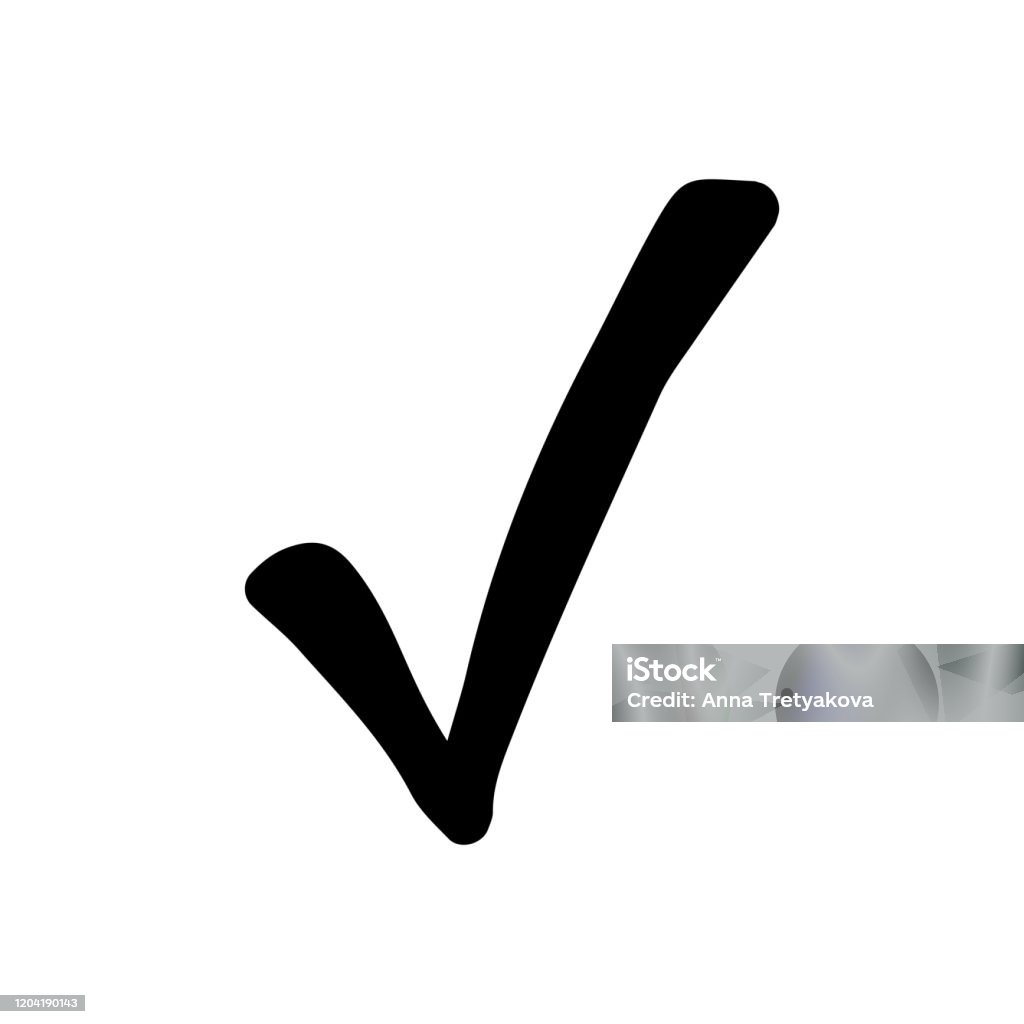 Single Element Of Checkbox In Doodle Business Set Hand Drawn Vector ...
