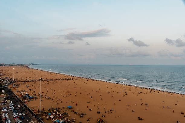 istock Coastal line of worlds second largest beach 1204191186