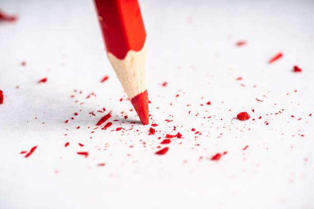 istock Pencil with sharpening shavings on the rustic background 1204191675