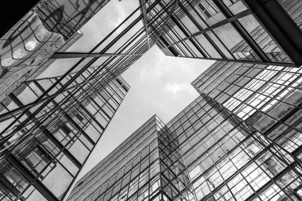 istock Exterior of modern architecture. Building abstract background 1204196801